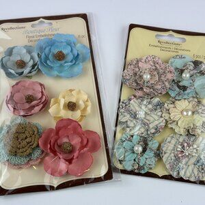 NEW Recollections Flower Embellishments-2 packages